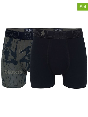 CR7 2-delige set: boxershorts zwart/donkergrijs