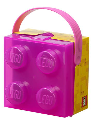 LEGO Pojemnik "Brick 4" w kolorze fioletowym na lunch - 16,5 x 11,6 x 17,3 cm