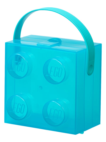 LEGO Lunchbox "Brick 4" lichtblauw - (B)16,5 x (H)11,6 x (D)17,3 cm