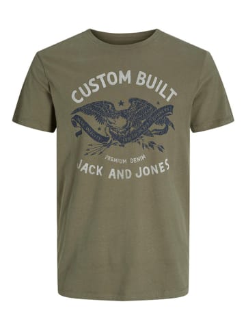 Jack & Jones Koszulka "Fonne" w kolorze khaki