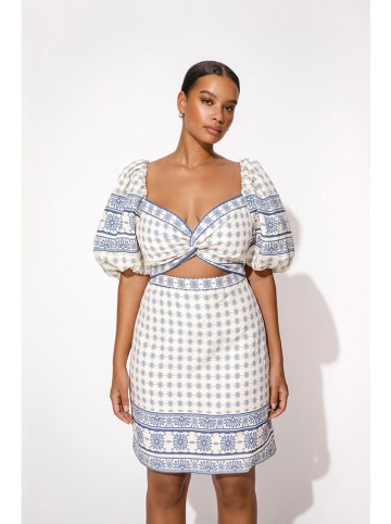 By Malina Kleid "June" in Creme/ Hellblau