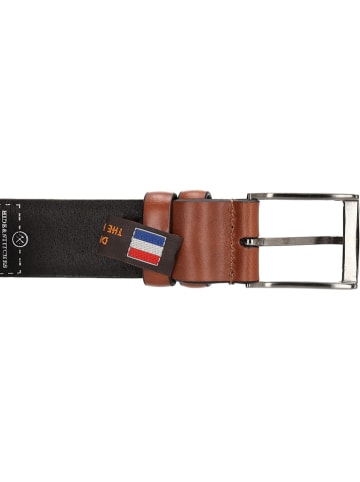 HIDE & STITCHES Leren riem "Frisco" cognackleurig