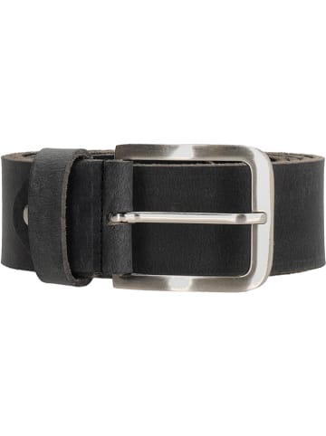 HIDE & STITCHES Leren riem "Frisco" donkergrijs