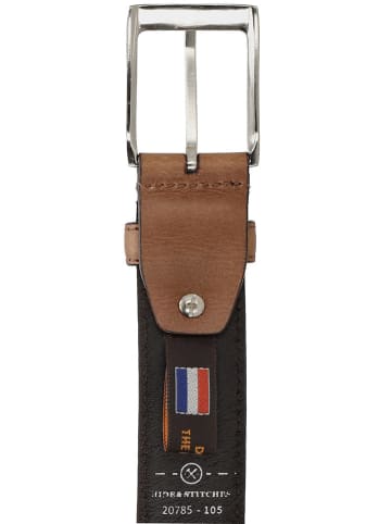 HIDE & STITCHES Leren riem "Frisco" lichtbruin