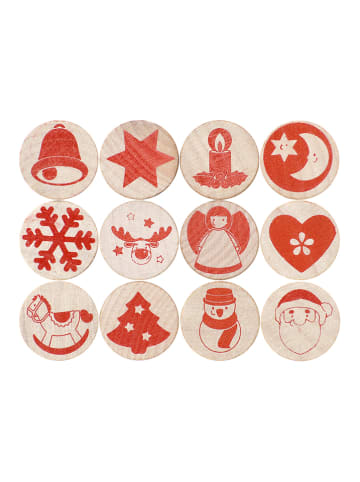 SUNNYSUE 24-delige houten stempelset "Kerstdagen met Sunny" - vanaf 3 jaar