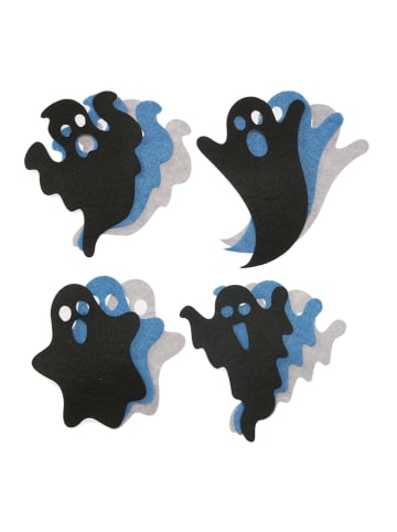 SUNNYSUE 12-częściowy zestaw naklejek "Little felt ghosts" - 3+
