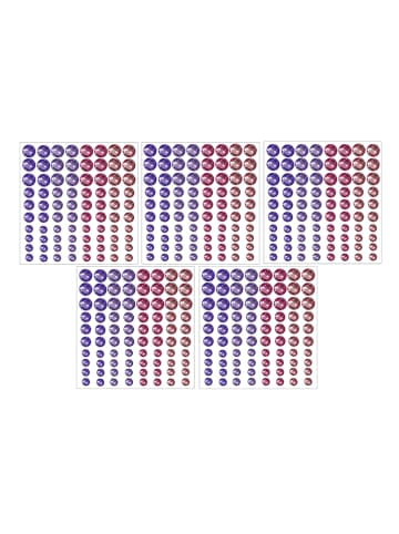 SUNNYSUE Stickersiersteentjes "Violetta" meerkleurig