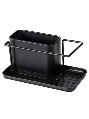 Wenko Afwasorganizer "Orio" zwart - (B)21 x (H)10,5 x (D)12 cm