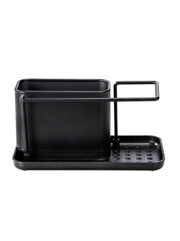 Wenko Afwasorganizer "Orio" zwart - (B)21 x (H)10,5 x (D)12 cm
