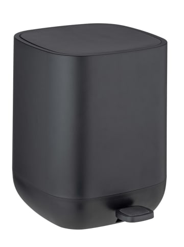 Wenko Treteimer "Davos" in Schwarz - 6,5 l
