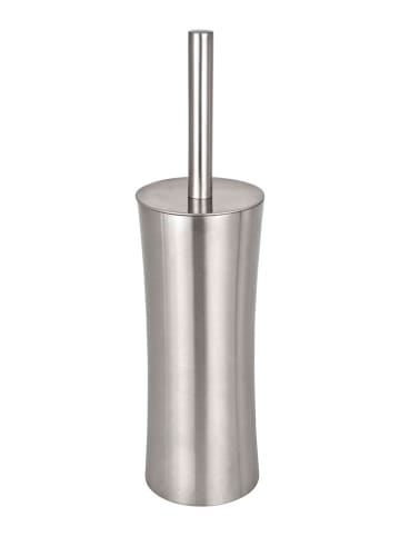Wenko Zestaw WC "Pieno" w kolorze srebrnym - wys. 37,5 cm
