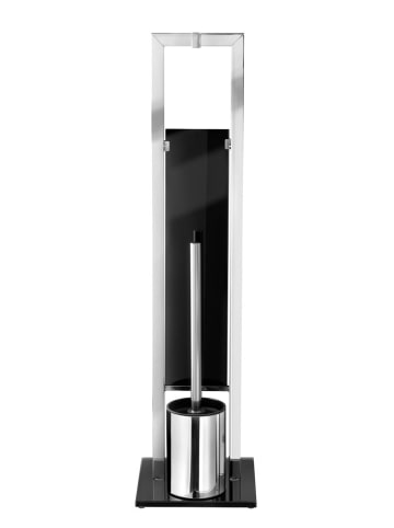 Wenko Toiletborstelgarnituur "Rivalta" zilverkleurig - (H)70 cm