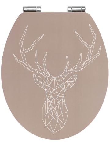 Wenko Absenkautomatik-WC-Sitz in Hellbraun