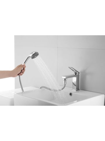Wenko Wastafelhandsproeier zilverkleurig - (L)170 cm