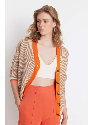 trendyol Cardigan in Camel/ Orange