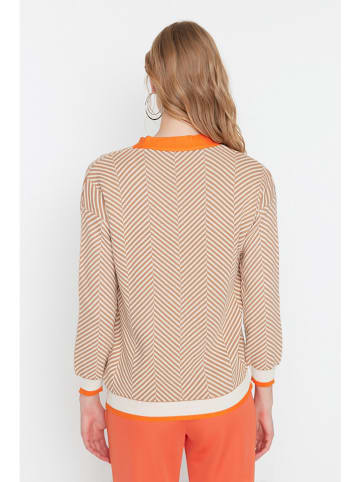 trendyol Cardigan in Camel/ Orange