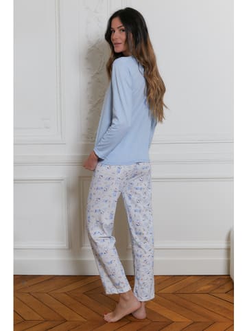 Just for Victoria Pyjama "Aylin" in Hellblau