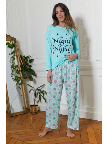 Just for Victoria Pyjama "Danae" turquoise