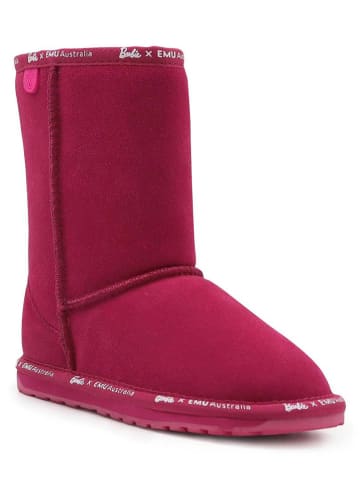 EMU Leder-Winterboots "Barbie Lo" in Beere