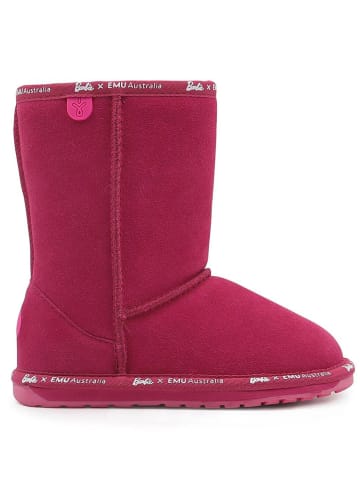 EMU Leder-Winterboots "Barbie Lo" in Beere