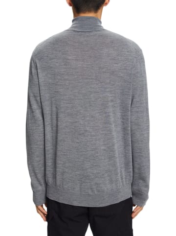 ESPRIT Wollrollkragenpullover in Grau