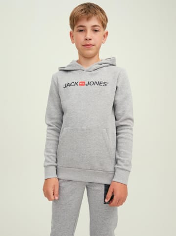 JACK & JONES Junior Hoodie "Corp" in Grau