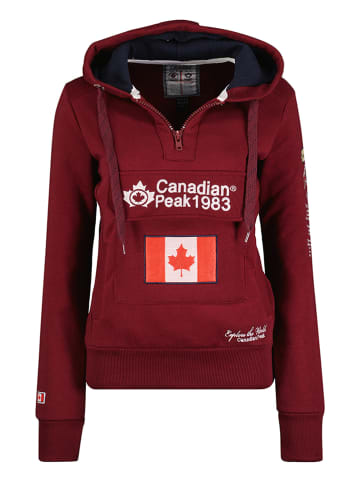 Canadian Peak Hoodie "Gyrelle" in Bordeaux