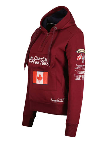 Canadian Peak Hoodie "Gyrelle" in Bordeaux