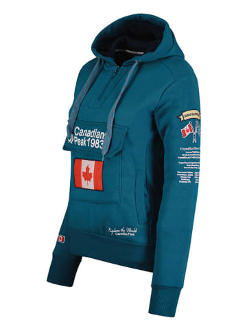 Canadian Peak Bluza "Gyrelle" w kolorze niebiesko-zielonym