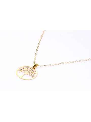 Diamant Exquis Gold-Halskette mit Anhänger - (L)45 cm