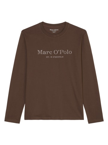 Marc O'Polo Koszulka w kolorze ciemnobrązowym