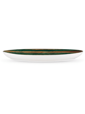 Wilmax Talerz w kolorze zielonym do serwowania - 33 x 24,5 cm