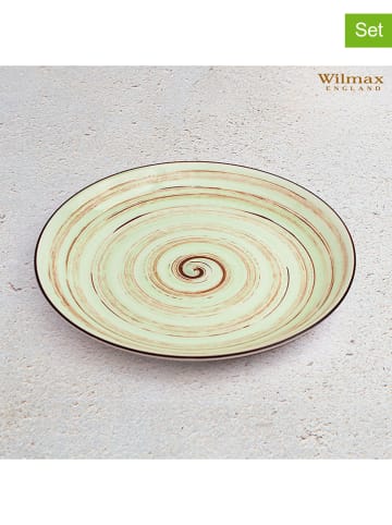Wilmax 3-delige set: dinerborden groen - Ø 25,5 cm