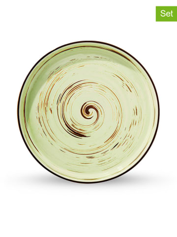 Wilmax Talerze deserowe (3 szt.) w kolorze zielonym - Ø 23 cm