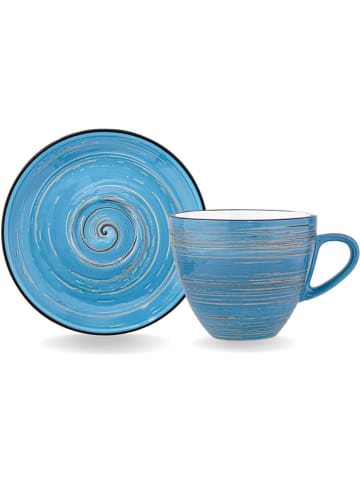 Wilmax Filiżanka w kolorze niebieskim do kawy - 190 ml