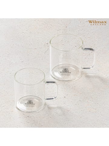 Wilmax 6-delige set: glazen transparant - 200 ml