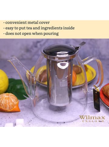 Wilmax Teekanne in Transparent - 950 ml