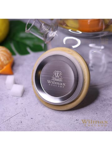 Wilmax Teekanne in Transparent/ Hellbraun - 950 ml