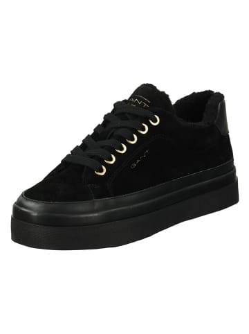 GANT Footwear Leder-Sneakers "Avona" in Schwarz