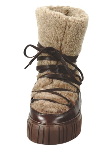 GANT Footwear Leren winterlaarzen "Snowmont" taupe/bruin