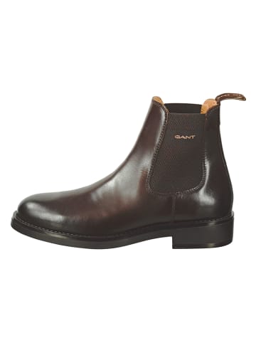 GANT Footwear Leder-Chelsea-Boots "Prepdale" in Braun