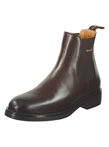 GANT Footwear Skórzane sztyblety "Prepdale" w kolorze brązowym