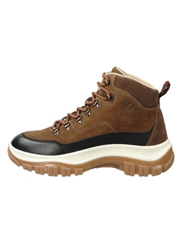 GANT Footwear Leren boots "Hillark" bruin/zwart/wit