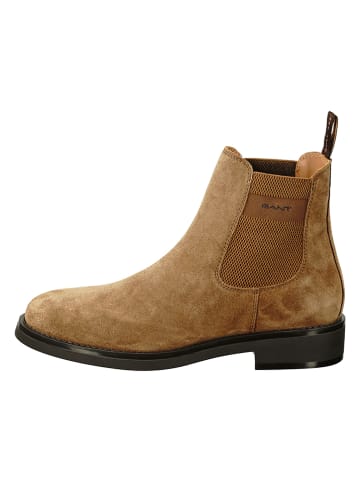 GANT Footwear Leder-Chelsea-Boots "Prepdale" in Hellbraun