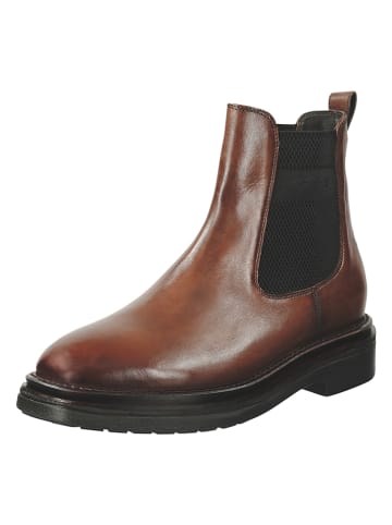 GANT Footwear Leder-Chelsea-Boots "Boggar" in Braun/ Schwarz