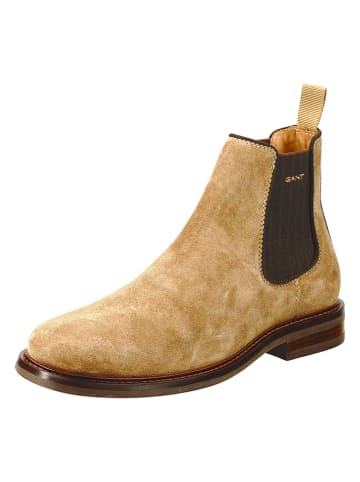 GANT Footwear Leder-Chelsea-Boots "St Fairkon" in Hellbraun