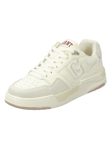 GANT Footwear Skórzane sneakersy "Ellizy" w kolorze biało-beżowym