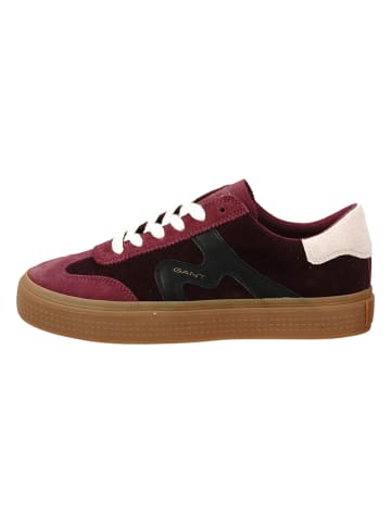 GANT Footwear Skórzane sneakersy "Carroly" w kolorze czarno-czerwonym