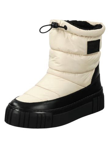 GANT Footwear Skórzane kozaki zimowe "Snowmont" w kolorze czarno-białym