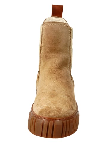 GANT Footwear Skórzane sztyblety "Snowmont" w kolorze jasnorbązowym